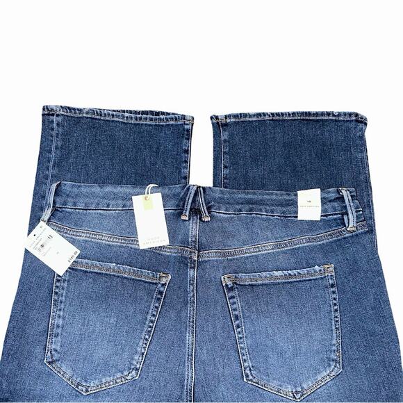 NWT Good American Good Legs Cropped Mini Boot Jeans Size 18 Retail $145 - Picture 5 of 6